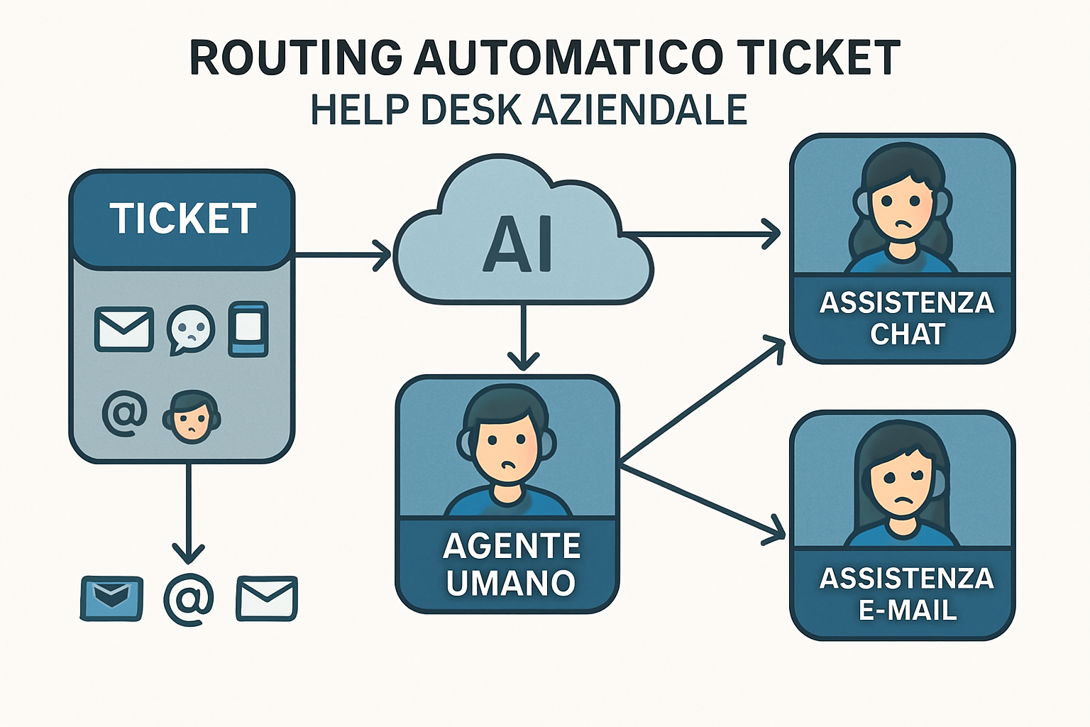 Routing automatico dei ticket in HubSpot Help Desk: